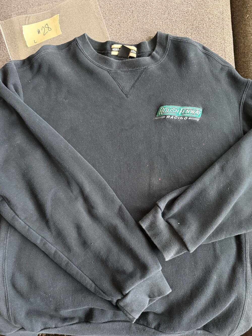 North End Roush Fenway Racing Embroidered Crewneck Sweatshirt